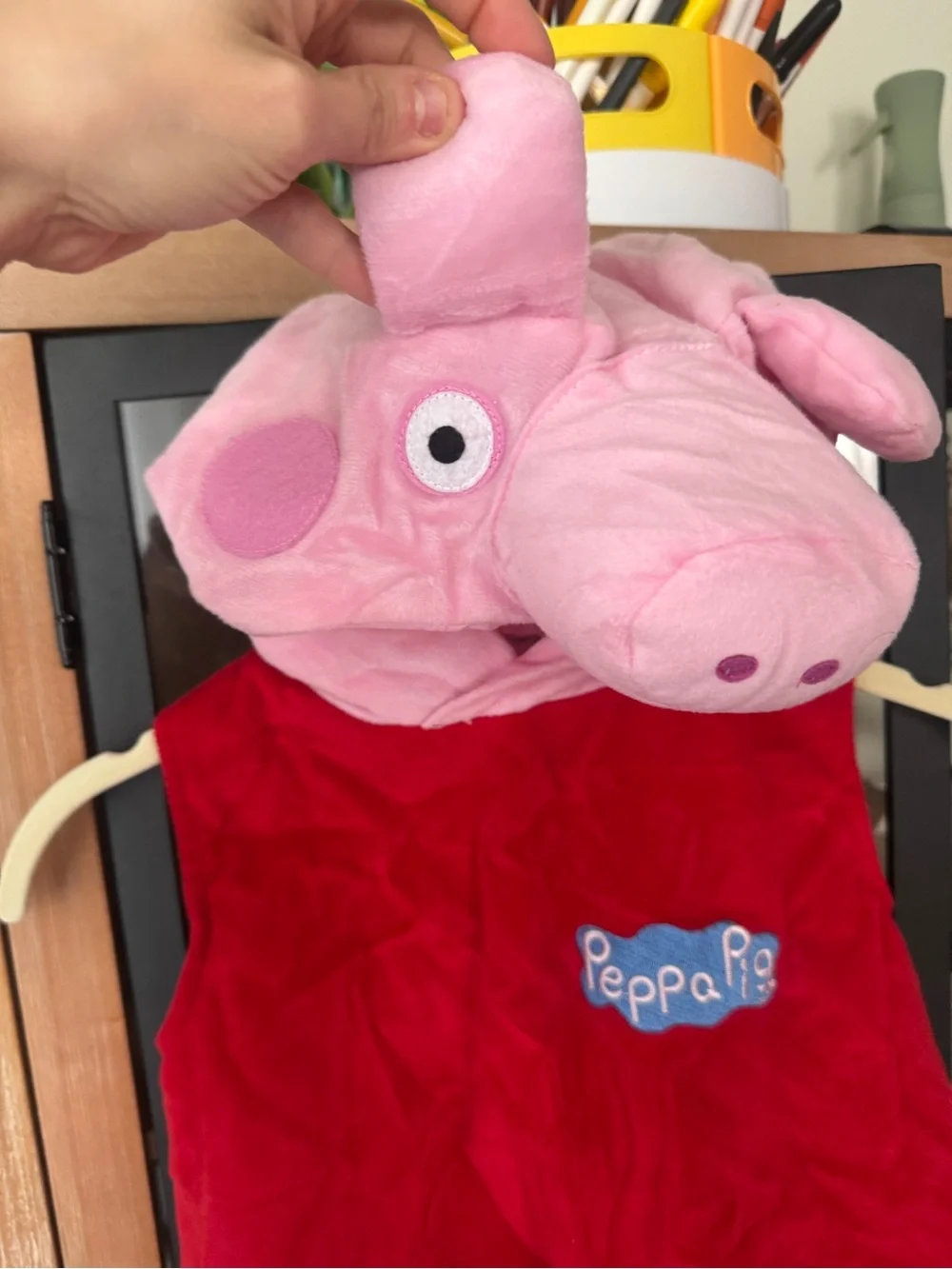 Peppa Pig costume dress halloween toddler girl hat tulle face 2017